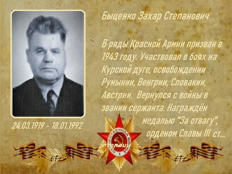 Быценко Захар Степанович