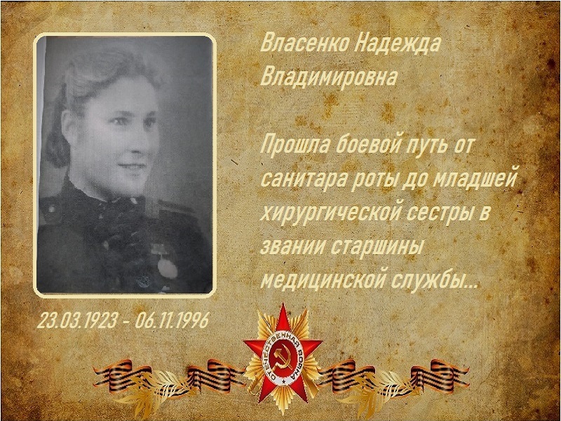 Власенко Надежда Владимировна