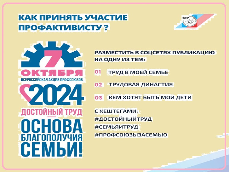Акция «За достойный труд!».
